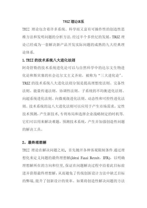 TRIZ理论体系