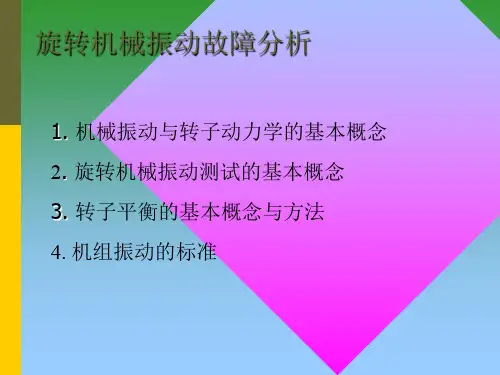 旋转机械振动故障分析讲义