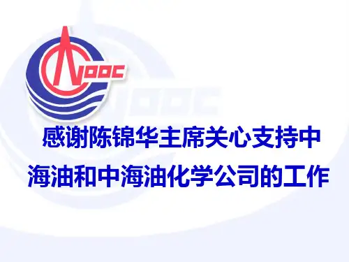 示例中海油化学公司汇报PPT课件