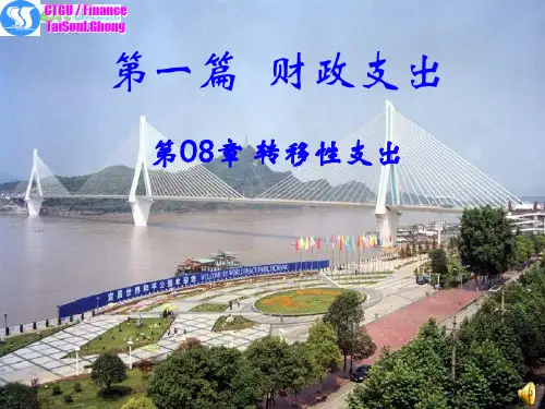 三峡大学课件之财政学第08章转移性支出