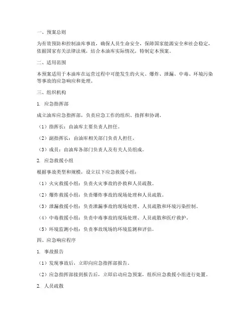 油库应急预案全套