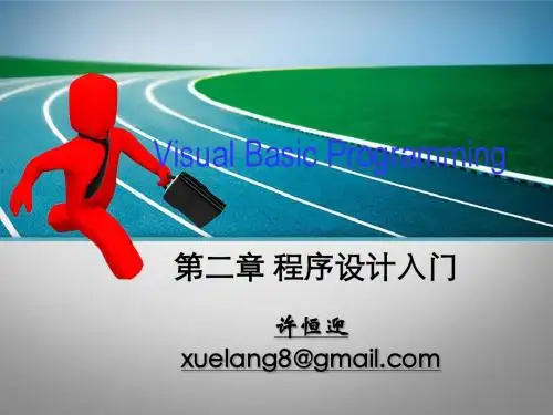 VB第2章 程序设计入门4H