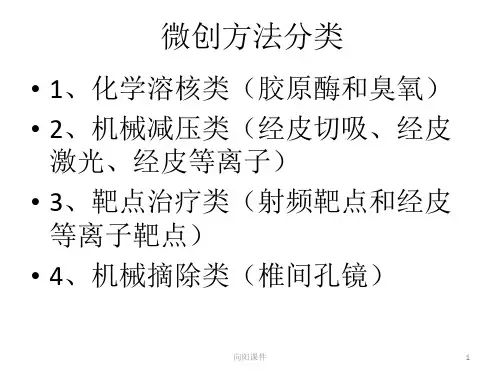 脊柱微创手术简介行业知识