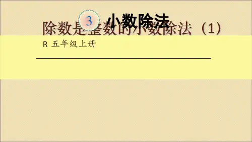 除数是整数的小数除法ppt课件