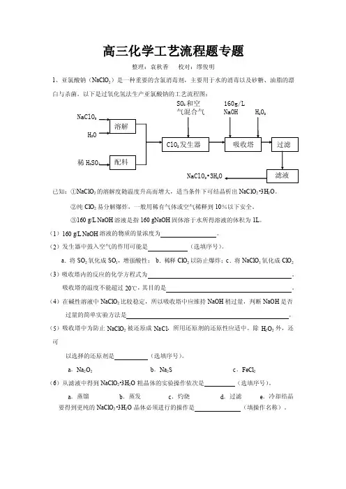 亚氯酸钠（NaClO2）是一种重要的含氯消毒剂，主要用于水的消毒以及