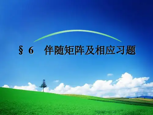 伴随矩阵及习题