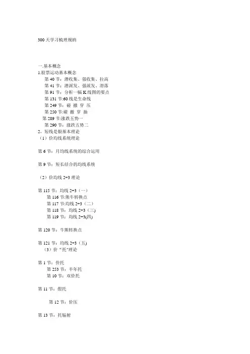 300天学习梳理规纳(唐能通-短线是银)