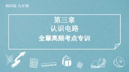 第三章认识电路全章高频考点专训教科版物理九年级上学期