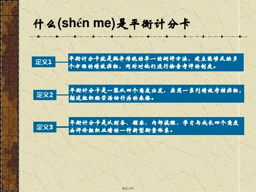 设定BSC四个维度指标的相关思路