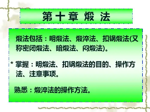 中药炮制学——煅法