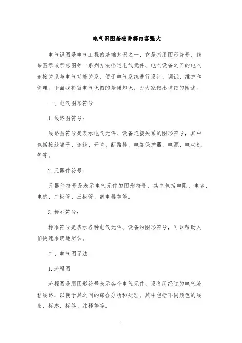电气识图基础讲解内容强大