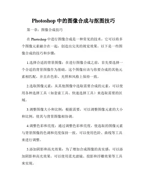 Photoshop中的图像合成与抠图技巧