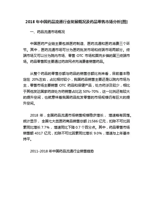 2018年中国药品流通行业发展概况及药品零售市场分析[图]