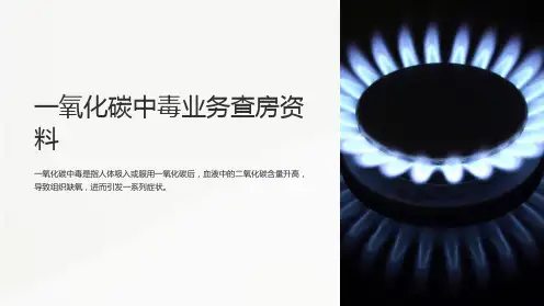 一氧化碳中毒业务查房资料
