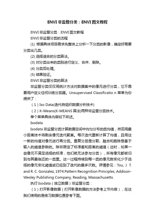 ENVI非监督分类：ENVI图文教程