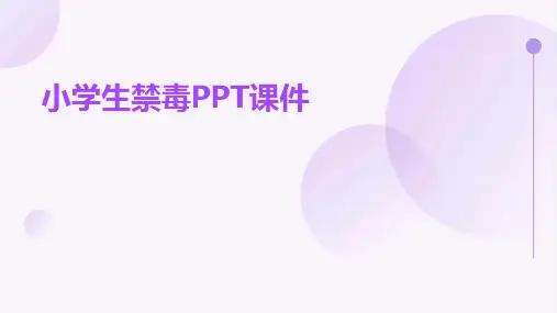 小学生禁毒ppt课件