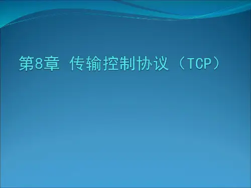 TCP-IP协议(第8章传输控制协议)