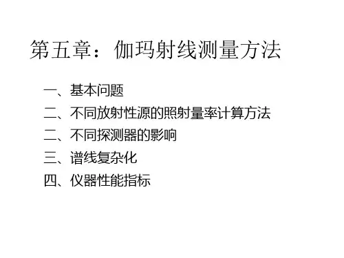 核辐射测量方法-第五章