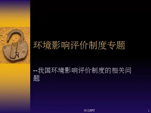 《环境影响评价制度》PPT课件