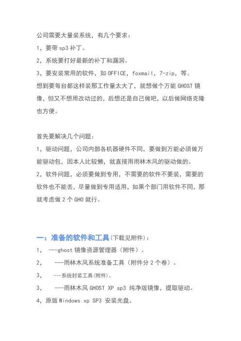 自制万能GHOST