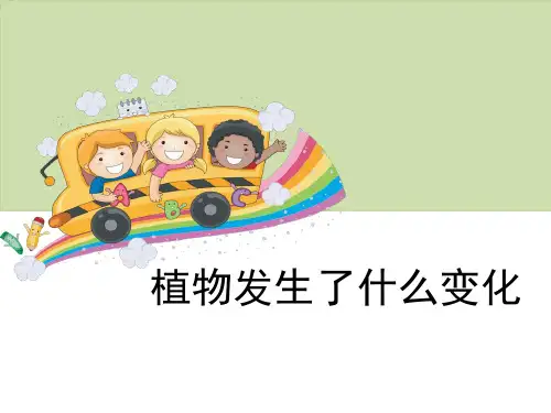 《植物发生了什么变化》植物动物教科三年级科学上册PPT课件