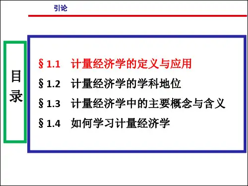 高级计量经济学课件 (9)