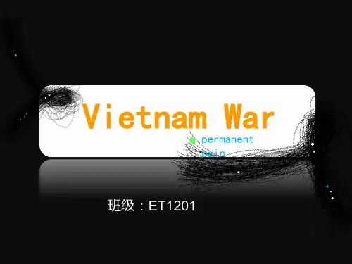 Vietnam War 越南战争