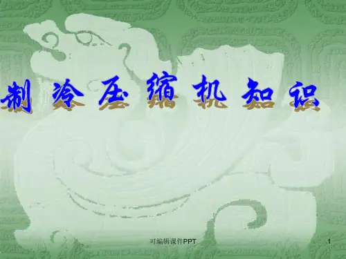 制冷压缩机知识大全ppt课件