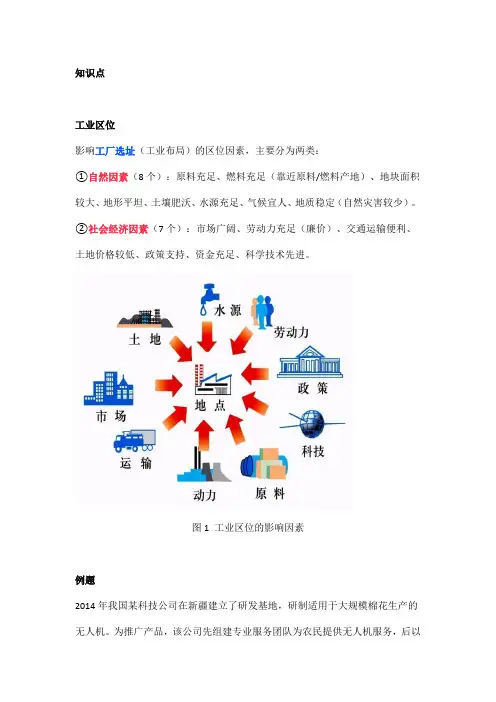 2021高考地理(全国乙卷1~3题)——新疆棉花、工业区位、农业区位