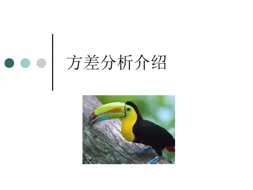 方差分析介绍
