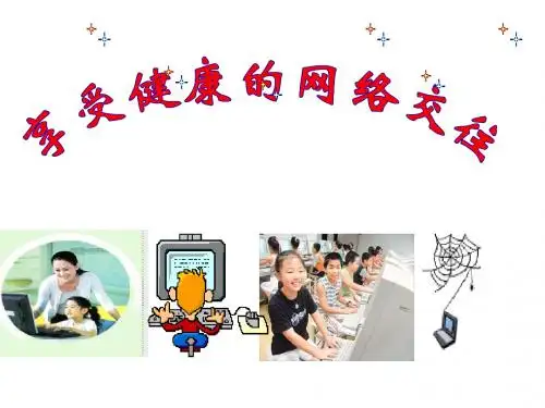 《享受健康的网络交往》课件