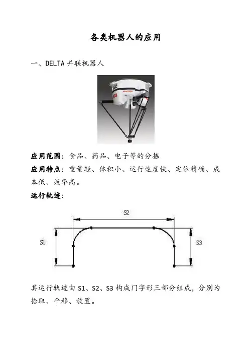 各类机器人的应用