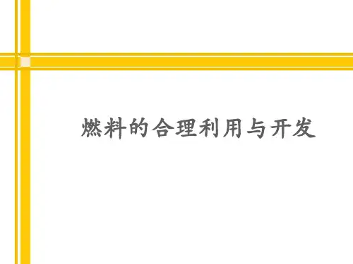 人教版初三化学九上第七单元课题2《燃料的合理利用与开发》知识点归纳课件p