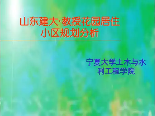 小区规划案例分析PPT精品文档28页
