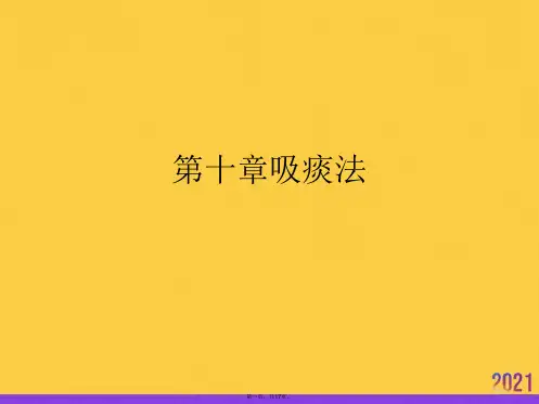 吸痰法实用全套PPT