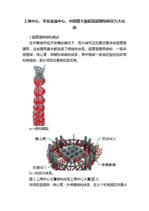 上海中心、平安金融中心、中国尊大厦超高层钢结构实力大比拼