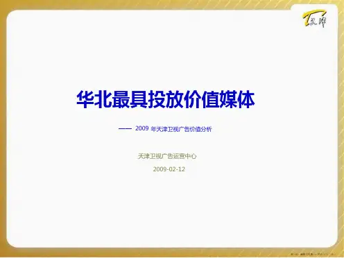 天津卫视广告价值简介
