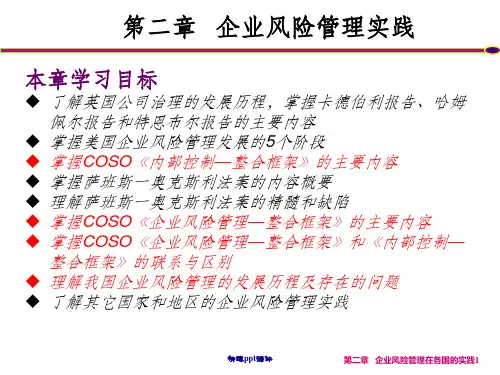 企业风险管理实践ppt课件