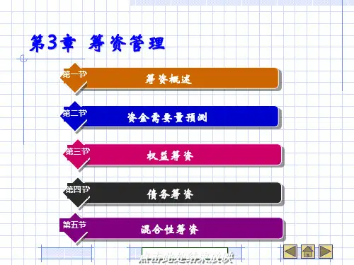 筹资管理概述(PPT 120页)