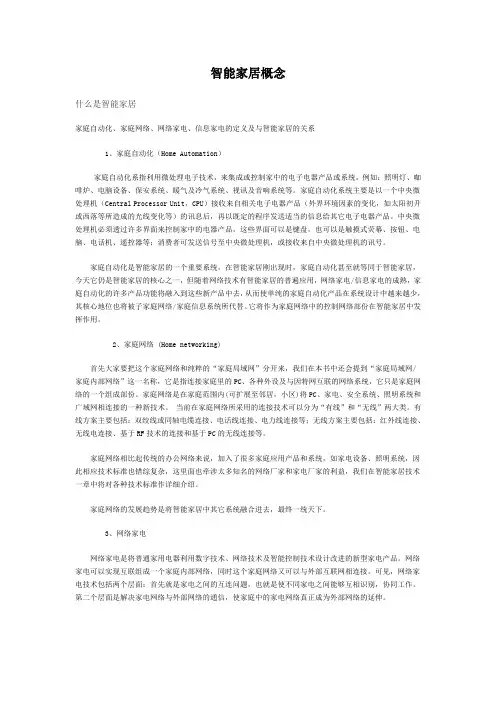 智能家居概念