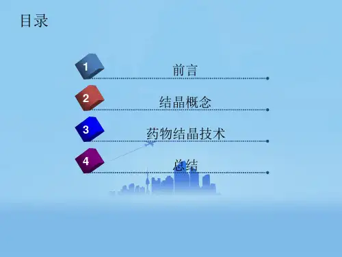 药物结晶技术ppt_PPT幻灯片