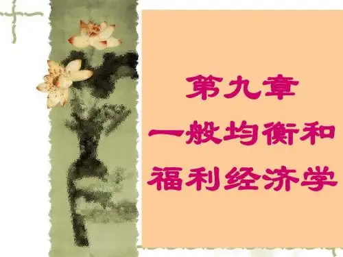 一般均衡和福利经济学培训讲义(PPT 72页)