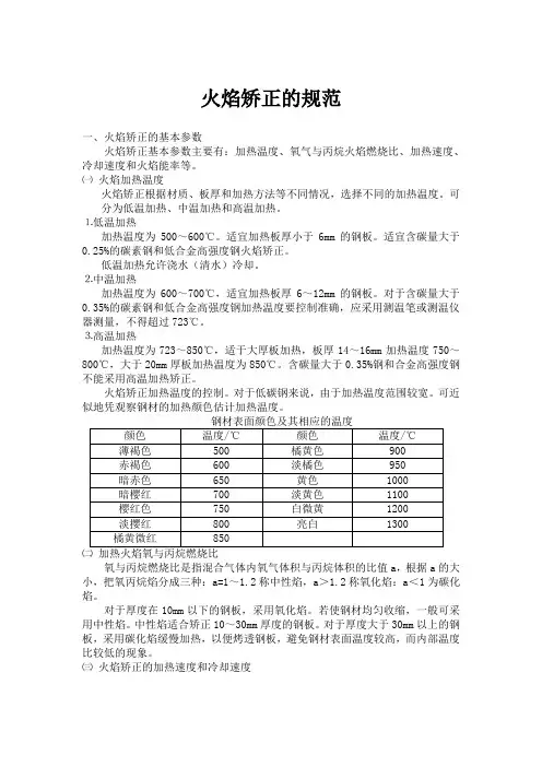 钢梁结构焊接变形后火焰矫正的规范