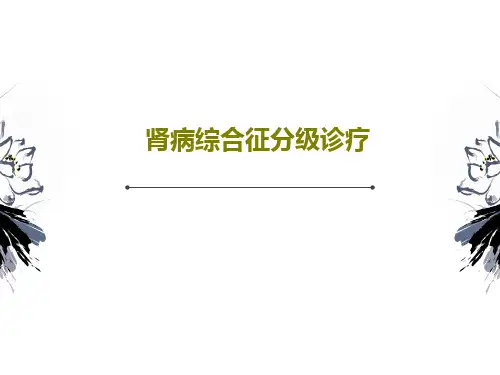 肾病综合征分级诊疗共62页文档