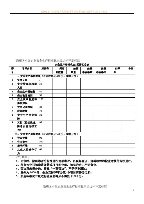 1-小微企业安全生产标准化评定标准