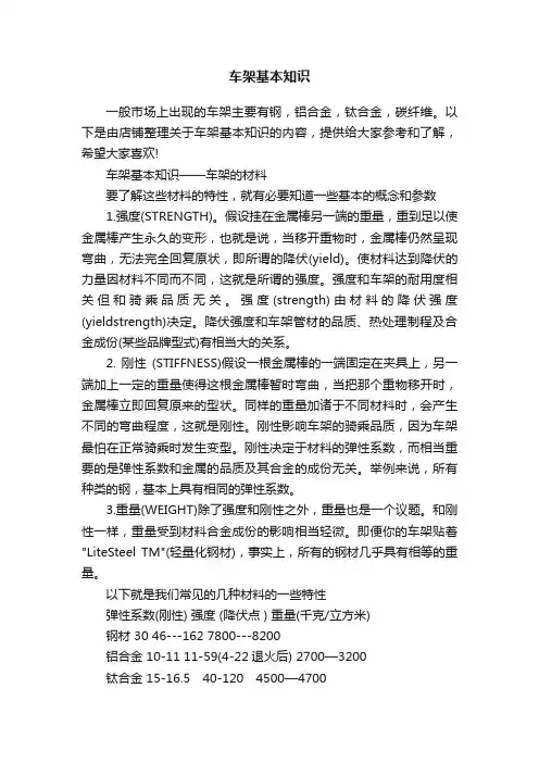 车架基本知识