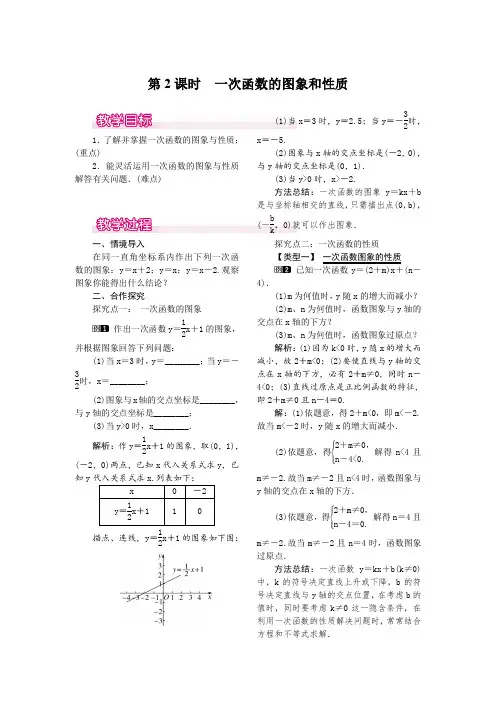 北师大版八年级上册数学 4.3  第2课时 一次函数的图象和性质.ppt 优秀教案  