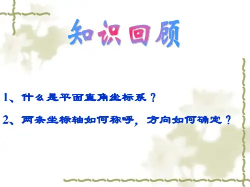 什么是平面直角坐标系两条坐标轴如何称呼方向如