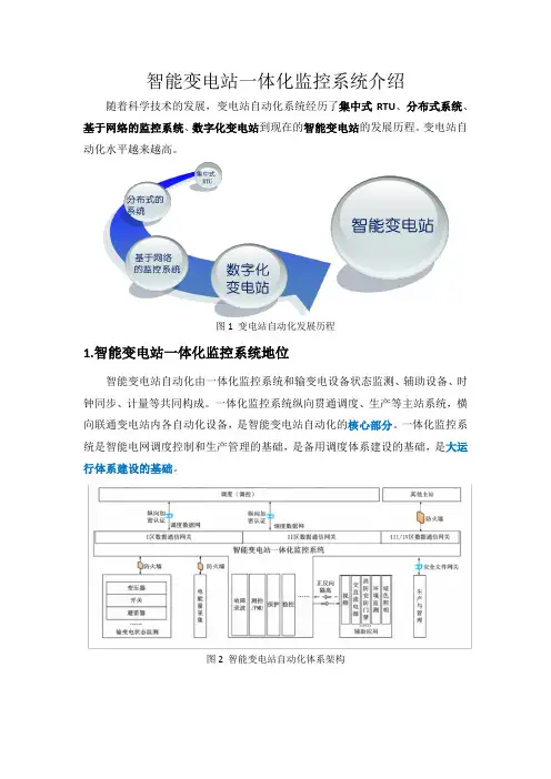 科普作品——智能变电站一体化监控系统介绍