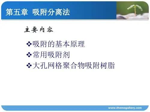 生物制药学——第六章  吸附分离法
